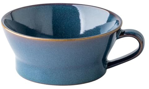 Tazza Da Zuppa In Ceramica Da 400 Ml Con Manico, Tazza Da Brodo In Porcellana Da 14 Oz, Ciotola Per Zuppa Per Microonde Per Farina D'avena Dessert Cereali Latte Per La Colazione, Tazza Di Cereali