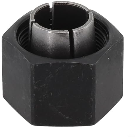 Spannzangen-Set für Bosch Oberfräsen DW6214 DW616 Ersatzteile 2610906283 2610906287 326286-03 Metall 1/4 1/2 12 mm (12 mm)