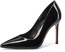 QUEEN HELENA Décolleté con Tacco a Spillo Scarpe Eleganti a Punta Chiusa Donna K3481 (Nero, Sistema Taglie Calzature EU, Adulto, Donna, Numero, Media, 37)