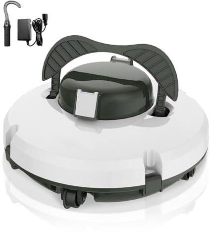 (Nuovo 2026) S1 Robot Limpiafondos Piscina, Batería de Doble Motor, 130Min de Autonomía para Piscinas Elevadas de hasta 120m², Sube Pendientes de 18°, Estacionamiento Auto, Doble Filtración