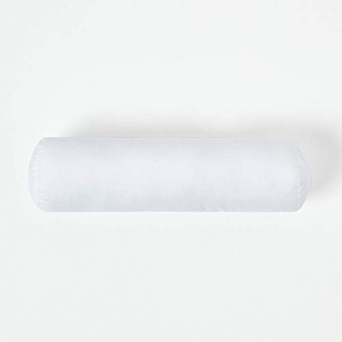 Homescapes Nackenrolle, 30 x 9 cm, Nackenkissen mit 100% Super-Mikrofaser-Füllung, ideal als Reisekissen, Lesekissen oder Schlafkissen, allergikergeeignet