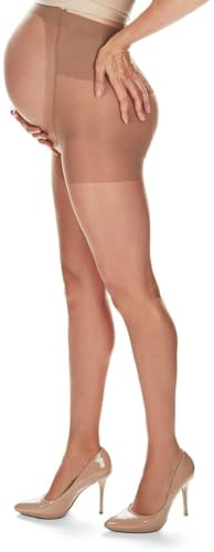 MeMoi Maternity Sheer Pantyhose for Women, 12 Denier Pregnancy Hosiery