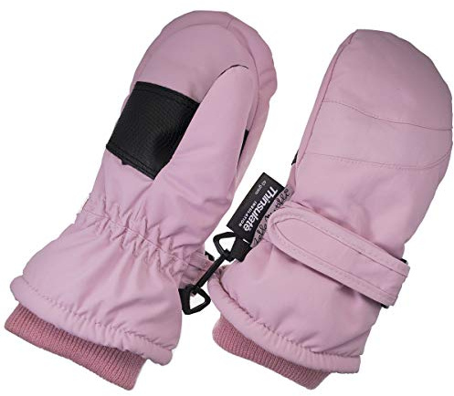 Children Toddlers and Baby Mittens Made With Thinsulate,and Fleece - Winter Waterproof Gloves By Zelda Matilda Light Pink, 3-4 Years