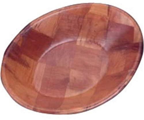 Olympia Oval Wooden Serving Bowl - Large, Brown, Size: 305(W)x 229(L)mm/12 x 9 inch, Wooden Food Bowl, Serving Bowl for Parties, Designed for Dry Food Use, L093