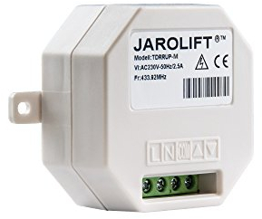 jarolift 1-Kanal Funkempfänger TDRRUP-M für Rohrmotoren, Rollladen- & Markisensteuerung Nachrüsten auf Funk, für alle jarolift TDR Funksender