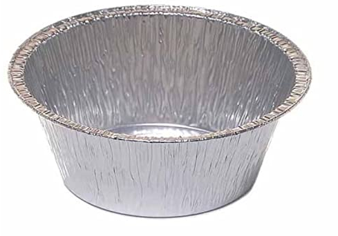 Cuki Expert - Stampi USA e Getta Alluminio Tonde - pirottini per budini - stampi crem Caramel, soufflè - per Forno Tradizionale e microonde - Ø 8,5cm - H 3,9cm - 100pz