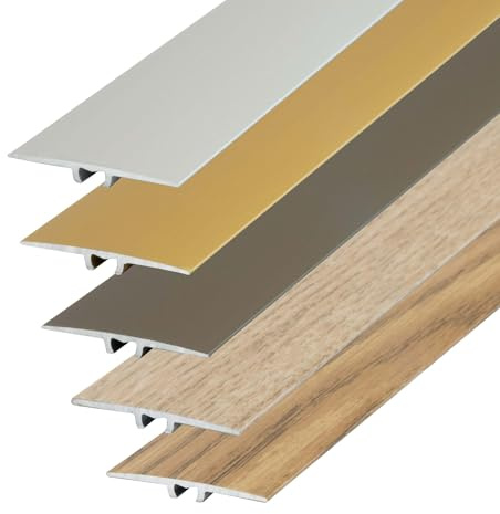 Dalsys Perfil transición, atornillable 90cm x 35mm Roble noble aluminio