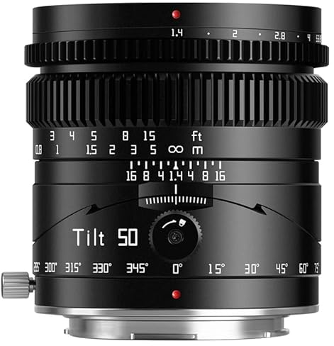 TTArtisan Tilt 50 mm F1.4 Lens Full Format Manual Focus For Mirrorless Camera Lens For Fuji X Mount Cameras X-A1 X-M1 X-T100 X-T30 X-PR01 X-E1 X-E4 XS10 and more.