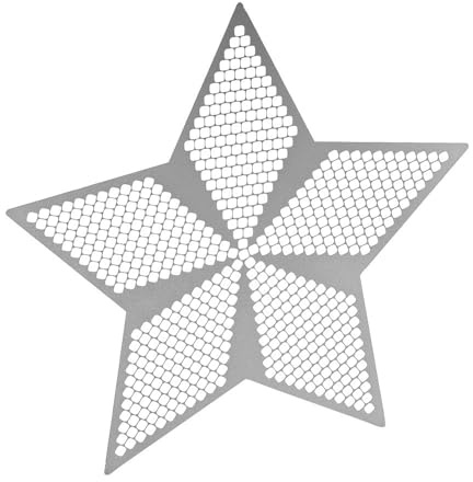 Ideen mit Herz Diamond-Painting-linjal | stjärna 1 | för runda stenar | Läggyta 12,6 cm x 13,3 cm