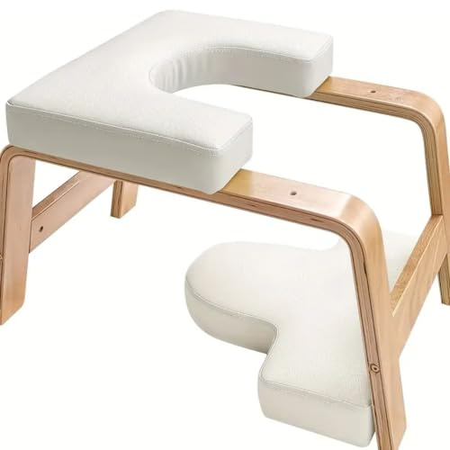 FFitness Yoga Headstand Tabouret pour la Maison Banc pour Inversions Headstand Chaise en Bois Inversion Robuste Banc Sirsasana