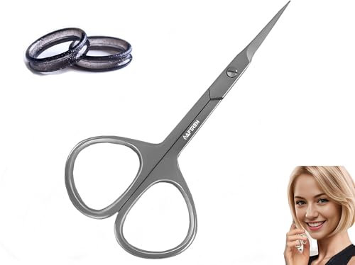 Tagliaunghie spesso Forbici per unghie a punta angolata Forbici per unghie dei piedi Strumenti per podologia Forbici per cuticole Acciaio inossidabile Per anziani Mal di schiena (Argento, 4 pollici)