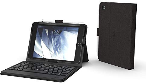 ZAGG Folio Bluetooth Tablet Keyboard - Non-Backlit - for Apple iPad Mini 4/5 (7.9) - Charcoal - 103003159