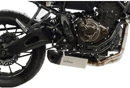 impianto di scarico LeoVince sistema completo SBK UNDERBODY, acciaio inox, tappo in carbonio, 2/1 per Yamaha XSR700/MT-07/MT-07 Tracer