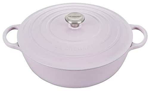 Le Creuset Enameled Cast Iron Signature Chef's Oven with Lid, 7.5 Quart, Shallot