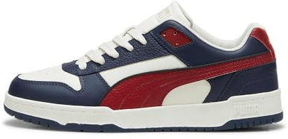 PUMA Unisex Adults RBD Game Low Sneaker, Club Navy-Intense RED-Warm White, 8 UK