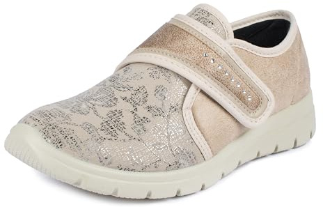 Aerosoft Chaussures Basses Stretch 19 Antidérapant Semelle intérieure Amovible Rembourrage Souple (Beige 24, Numeric_39)