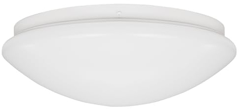 Deckenleuchte mit Bewegungsmelder rund 28cm weiß 1-flammig - mit Fassung für 1x E27-Leuchtmittel - Deckenlampe mit Montagematerial für Wohnzimmer, Kinderzimmer, Flur, Küche, Bad