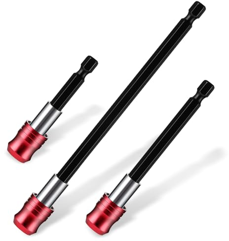 PEOVLVN Drill Bit Extender Set, 3 Pcs 2.4 4 6 Long Impact Extension Set for Drill and Driver
