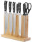 Duscdesp Bloque Magnético para Cuchillos de Madera de Bambú, Bloque Magnético de Doble Cara para Cuchillos sin Cuchillo para Cuchillos para Almacenaje y Exposición de Cuchillos de Cocina