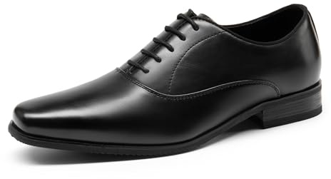 Bruno Marc Scarpe Oxford Uomo Eleganti Pelle Sintetica,Nero,47