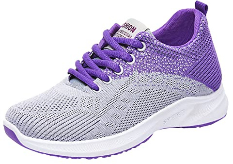 Genérico Zapatillas Casual para Mujer,Zapatos Mujer Comodos y Ligeros Comdodas Elegantes Cojín Aire Ligero Zapatos Fitness Gym Jogging Outdoor Deportivas con Suela Alta Caminar Cuatro Estaciones