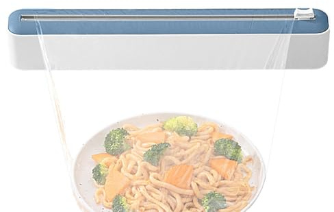 Frischhaltefolienspender - Folienschneider | Frischhaltefolienspender | Frischhaltefolie Schneider | Folienspender | Praktischer Alufolienspender | Folienschneider | Küchenfolien-Spender