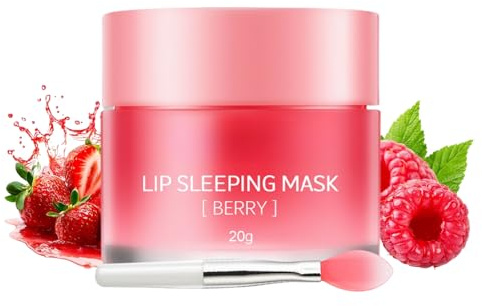 Lip Mask,Lip Sleeping Mask Overnight,Intensive Overnight Lip Treatment Jelly Texture Lip Care,Gentle Lip Repair,Deep Hydration and Nourishment Lip Moisturiser for Dry Chapped Lips Treatment Lip Lines