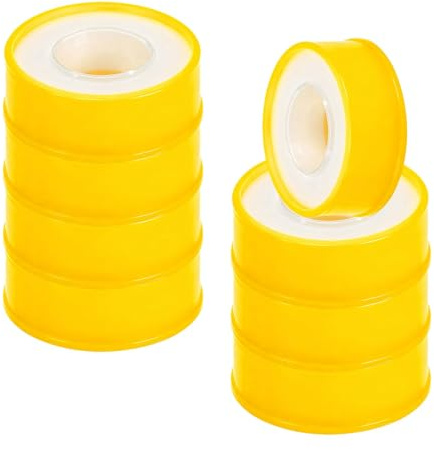 Zegnuem Nastro in teflon, nastro sigillante per filettatura, impermeabile, per tubi dell'acqua, 8 pezzi, per sanitari e sistemi di riscaldamento (15 mm x 15 m)