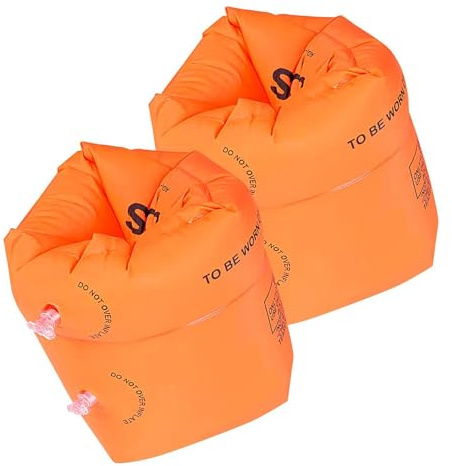 Arm Float Rings - 19x24cm Swim Arm Floats, Flotation Sleeves Tubes Blow Up Water Rings | Pool Floats Arms Bands Inflatable Swim Ring For Swimming Kids Adults, Inflatable PVC Water Wings For Safe Fun P