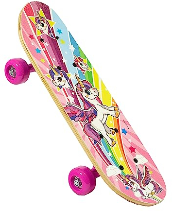 OZBOZZ Planche à roulettes Licorne – Planche de 43,2 cm – Fabuleux graphismes fantastiques pour Une Balade Fantastique