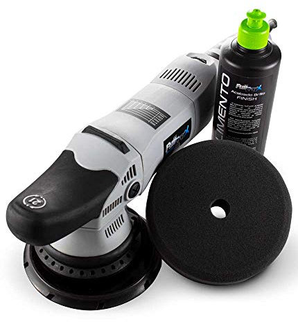 FullCarX Kit Abrillantado con Pulidora Orbital Pro - Excentricidad 21mm - Potencia 810W - 6 Velocidades Variables - 1000RPM-4800RPM - Base 150mm + Pulimento Hazlo Tú Mismo
