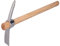 Kreuzhacke robust, Spitzhacke, Flachhacke, Hacke, Gartenhacke, Doppelhacke, Kombihacke, Abnehmbare Spitzhacke Gartenhacke Handwerkzeug zum Umpflanzen, Graben, Pflanzen, Lösen von Erde