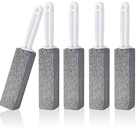 Pierre Ponce Nettoyage, 5 Pièces Pierre Ponce Brosse, Pierre Ponce Nettoyage Brosses Taches, avec Poignée, pour Toilettes Cuisine Piscine