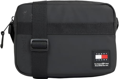 Tommy Jeans Uomo Borsa a Tracolla Daily Camera Bag Piccola, Nero (Black), Taglia Unica