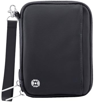 WALNEW Passport Holder for Travel, RFID Blocking Travel Walle Essentials