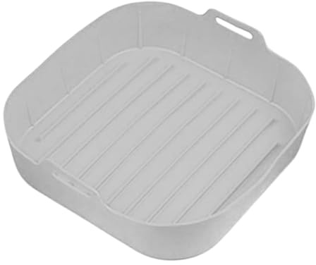 - e inserto per forno – tappetini antiaderenti con manico | Inserti per friggitrice ad aria calda con design flessibile, teglia con materiale resistente al calore per forno a microonde e utensili da