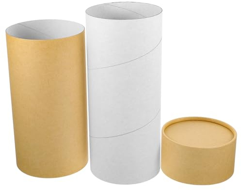 Hemobllo Urne Funéraire pour Animaux de Compagnie Écologique en Carton Kraft 10X26 CM Boîte à Cendres pour Dispersion Facile Urne Commémorative Résistante à L'Humidité