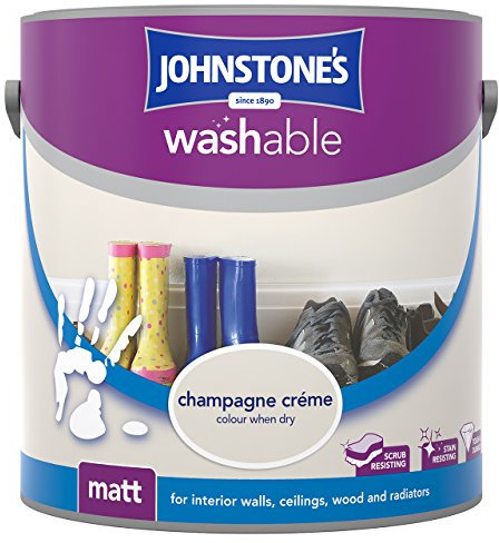 Johnstone's Washable paint washable Matt 2.5L - Champagne Cream