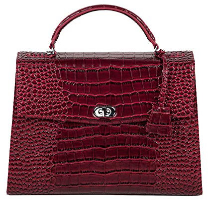 Socha Audrey Businessbag 13.3 Croco Burgundy