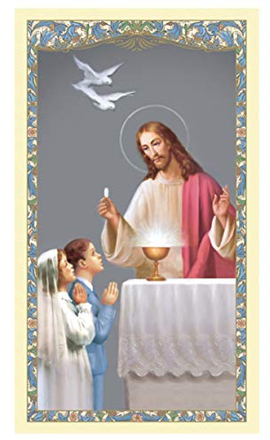 Autom Heavenly Feast First Communion Prayer Cards, Pack of 100