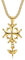 BOBIJOO Jewelry - Pendentif Croix Huguenote Protestant Femme Enfant Or