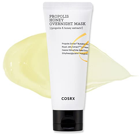 COSRX Full Fit Propolis Honey Overnight Mask, Propolis Extract 87%, Korean Skincare, Animal Testing Free, Paraben Free, 2.03 fl.oz / 60ml