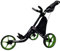 CaddyTek EZ Tour Quickfold Deluxe 3-Rad Golftrolley Golfcaddy faltbar komplett mit Kühltasche - Modell 2020 - Qualität vom Deutschen Fachhändler (schwarz-grün)