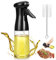 ztarraum Ölspender mit Pinsel, Essig-Spritzer, 200 ml Ölsprüher zum Kochen, Ölsprüher zum Kochen, Heißluftfräse, Grillen, Salat, BBQ, Backen (schwarz)