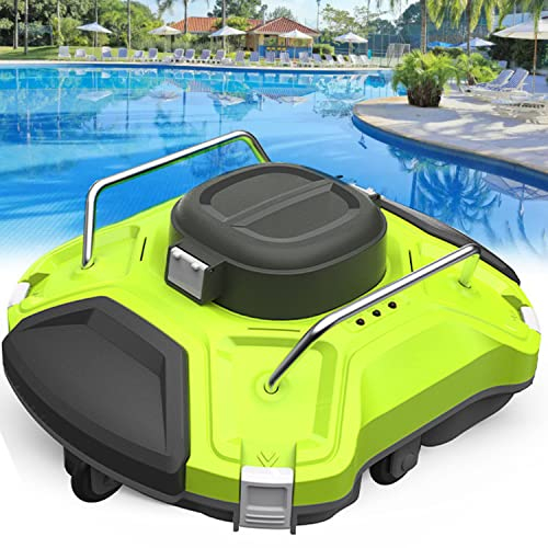 Underwater Automatic Pool Vacuum Cleaner, Fully Automatic Swimming Pool Vacuum Cleaner for In-Ground Pools - Cordless Swimming Pool Cleaner Robot