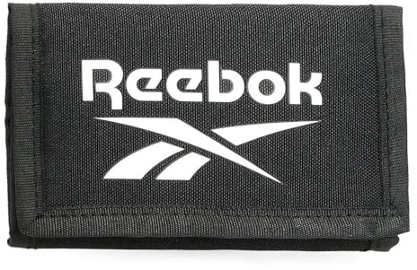 Reebok Ashland Cartera con Monedero Negro 13x8x2,5 cms Poliéster by Joumma Bags