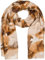 styleBREAKER Damen Schal mit edlem Marmormuster und goldenen Metallic-Details | Warme Winterstola, mehrfarbig 01017153, Farbe:Beige-Braun