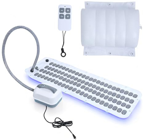 Bubble Mat for Bathtub Portable Spa Bubble Bath Mat| Bath Bubble Machine Full Body Bubbling Bath Non-Slip Mat with Remote & Pillow | Electric Air Pump & Adjustable Bubble Settings