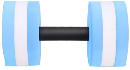 KIMISS Juego de Mancuernas para Entrenamiento de Aeróbic Acuático, Mancuernas de Agua de Espuma EVA para Fitness en la Piscina, Ideal para Desarrollar Fuerza y ​​moldear el Cuerpo (Blue)