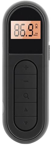 Sxhlseller FM Radio, Portable Digital Radio with Built in Fast Charge Li Battery and USB C Port, Crystal Clear Sound, Auto Search Store Stations, for NPR Music Sports Walking Biking Gym (Black)
